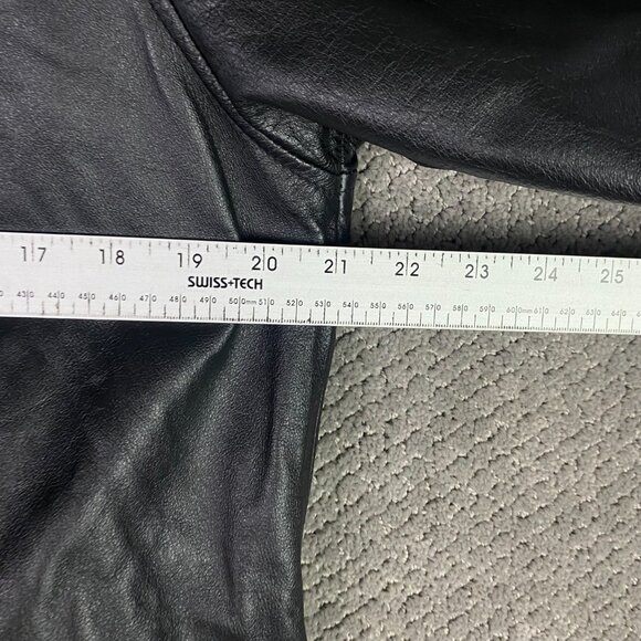 Vintage Wilsons M Julilan Leather Jacket Men's Small Black Full Zip Up Liner - Picture 11 of 15